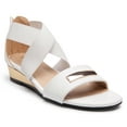 thumbnail image 2 of Ferwind Women's Crisscross Strappy Heeled Sandals Female Adult White 10, 2 of 3