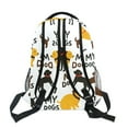 thumbnail image 6 of School Backpack Lightweight Multipocket College High Middle Student Bag 15L Yellow Black Brown Dogs, 6 of 9