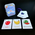 thumbnail image 6 of Preschool Numbers Alphabet ABC Memory Training Letters Flashcards With Buckle English Flash Card Pocket Flash Cards English Learning Word Card Early Learning Educational Toy MARINE ANIMAL, 6 of 8