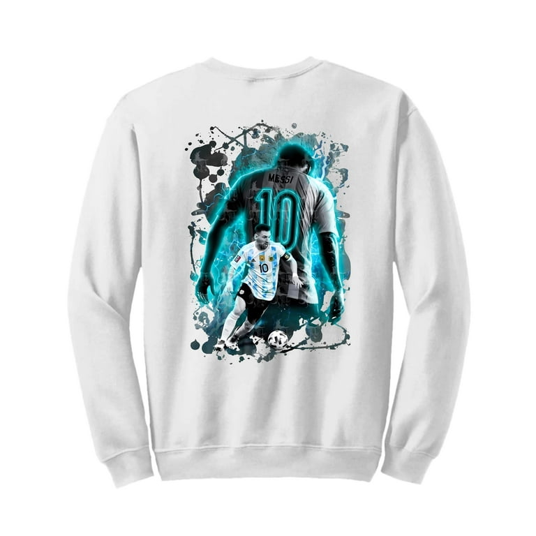 Lionel Messi Limited Edition Sweatshirt Back Side A Exclusive Design Argentina Soccer Clothing Walmart