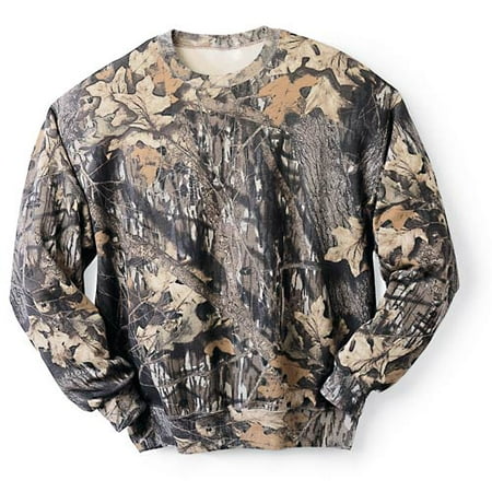 JERZEES Outdoors Fleece Crew in Mossy Oak ''Original Break-Up''