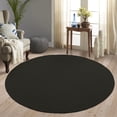 thumbnail image 2 of BNM Bohemian Indoor/ Outdoor Solid Rug, 4', Black, 2 of 5
