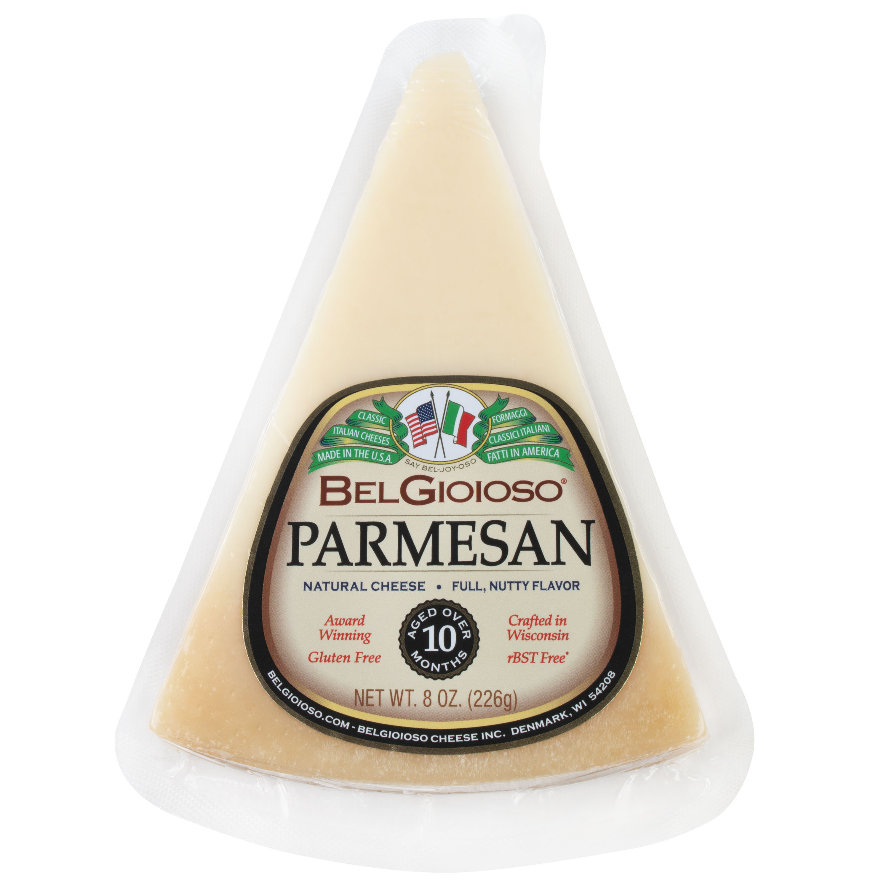 BelGioioso Parmesan Cheese Wedge Specialty Hard Cheese, 8 oz Refrigerated Plastic Packet - image 3 of 9
