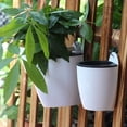 thumbnail image 5 of Pcs Automatic Absorption Hanging Plant Pots, Plastic Hanging Flower Pots for Balcony Fence Home Office Garden Ornaments（2 Sizes）, 5 of 5