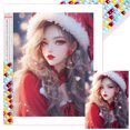 thumbnail image 1 of Con Cuentas Cuadradas 5D DIY Ambiente Navideño Belleza Del 35x45cm, 1 of 9