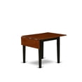 thumbnail image 3 of Pemberly Row Traditional Rectangular Wood Dining Table in Black/Cherry, 3 of 5