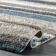 thumbnail image 6 of nuLOOM Classie Hand Tufted Shag Area Rug, 8', Blue Multi, 6 of 10