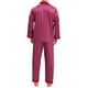 thumbnail image 3 of INSPIRAR CHIC Conjunto de Pijamas de 2 Piezas para Hombre, Camisón de Botones con Estampado, Patrón Casual, Rojo, 3 of 6