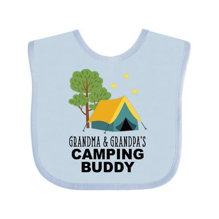 

Inktastic Grandpa Grandpa Camping Buddy Outfit Gift Baby Boy or Baby Girl Bib