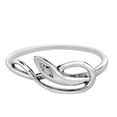 thumbnail image 6 of Edgy Snake Coil Wrap Sterling Silver Band Ring - 9, 6 of 8