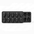 thumbnail image 4 of Begzeat Skull Chocolate Mold with 5 Different Shapes, Silicone Skeleton Mold for Halloween Chocolate, Candy, Jello, Ice, Cube, Treats, Pack of 1, 4 of 4