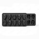 thumbnail image 4 of Fiudx Ofertas del día Molde de Halloween con forma de esqueleto cerebral, 10 moldes para velas con forma de calavera y forma de cerebro, 4 of 7