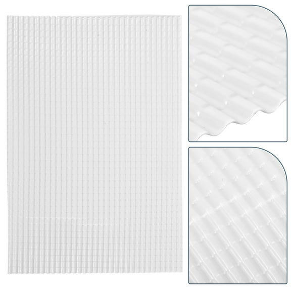 OUNONA Miniature Dollhouse Roof Tile Sheet, Classical Style, 1 Sheet for Dollhouse Accessories and Scene Decoration