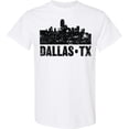 thumbnail image 3 of Inktastic Dallas Texas City Skyline with Grunge T-Shirt, 3 of 5
