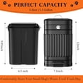 thumbnail image 3 of Dog Poop Trash Can Outside, 5L/1.3Gal Metal Dog Waste Trash Can with Lid, Foot Pedal, Pet Waste Container with 40 Bags, Poop Bucket with Lid Soft Close for Pet, Brown, 3 of 8