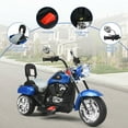thumbnail image 3 of Gymax 6V Kids Ride On Chopper Motorcycle 3 Wheel Trike with Headlight Blue, 3 of 8