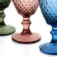 thumbnail image 3 of Gibson Home Rockaway 4-Piece Rainbow Hue Colored 11oz Goblet Glassware Set, 3 of 4