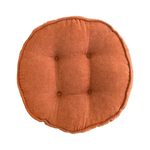16"x16" Large Circle Soft Chair Pads 16 inch Diameter Super Comfy Thicken Solid Color Round Seat Cushion for Kitchen Dining Room Office Chairs