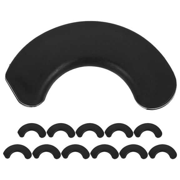 ETHZZLE Gym Accessories Set Barbell Hip Thrust Pad Black Plastic Durable and Versatile Use 12Pcs