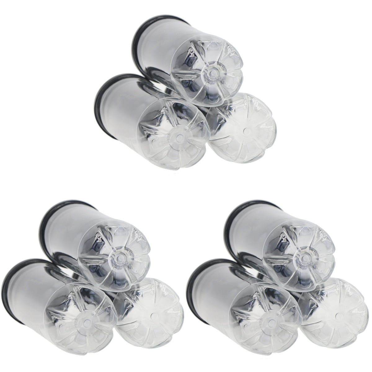 KAKOWELY Tennis Ball Storage Solution Transparent 9Pcs 8.3X3X3In