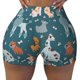 thumbnail image 2 of Fotbe Dogs Shorts Sin Costuras – Shorts Deportivos de Cintura Alta para Mujer, Elásticos para Gimnasio, Yoga, Running o Ciclismo-Medium, 2 of 8