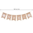 thumbnail image 5 of MLINS 2 Meters Noel Decoration Swallowtail Flag NOEL Banners Rustic Garland, 5 of 8