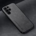 thumbnail image 1 of Funda de cuero de lujo para Samsung Galaxy S23 S22 Ultra S21 S20 FE S10 S9 Plus A54 A52 A52S 5G Note 20 10 9 con placa de Metal Tan Jianjun unisex, 1 of 2