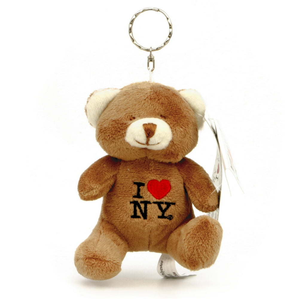 Stuffed I Love NY Teddy Bear Keychain - Walmart.com - Walmart.com