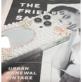 thumbnail image 4 of Compatible with iPhone 14 Pro Max Case for Women Girls Luxury 3D Bling Sparkle Glitter Rhinestone Diamond Crystal Pearl Gem Charm Handmade Pendant Handbag Flowers Soft Protective Case 6.7 inch, 4 of 9