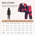 thumbnail image 4 of KLL Rock Skull Guitarist Print Women's Long Sleeve Pajamas with Pants Sleepwear Loungewear 2 Set-Medium, 4 of 8