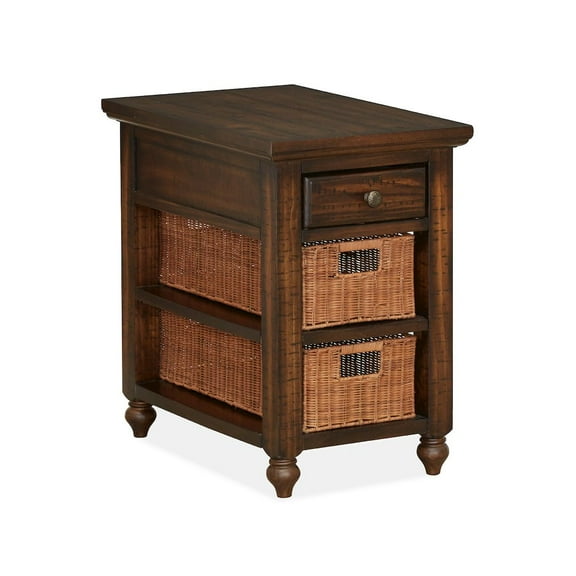 Magnussen Cottage Lane 1 Drawer End Table in Brown