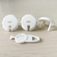 thumbnail image 3 of Paquete de 10, casquillo de cerradura de encendido con llave, blanco, 3 of 5