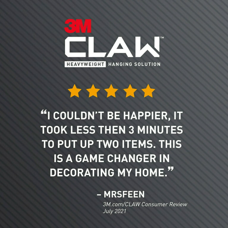 3M CLAW Drywall Picture Hangers holds 25 lb. & Kuwait