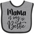 thumbnail image 3 of Inktastic Mama is My Bestie Boys or Girls Baby Bib, 3 of 4