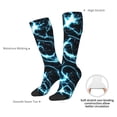 thumbnail image 6 of Haiem Lightning Socks, Funny Novelty Crazy Design Cotton Socks Sports Socks Knee High Socks For Men, Women,1Pairs - Gift For Working Friends, 6 of 8