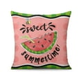 thumbnail image 2 of Watermelon Fruit Decorative Pillows Inserts & Covers,Soft Pillow Cas Covers,linen Pillowcases Double-sided Printing for Sofa Couch Outdoor Decor,Decorative Set Of 2,18x18 Inches, 2 of 7