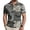 Gray, variant on Mens Halloween Golf Polo Shirts, Classic Printed Cartoon Short Sleeve Polo Shirts Casual Streetwear