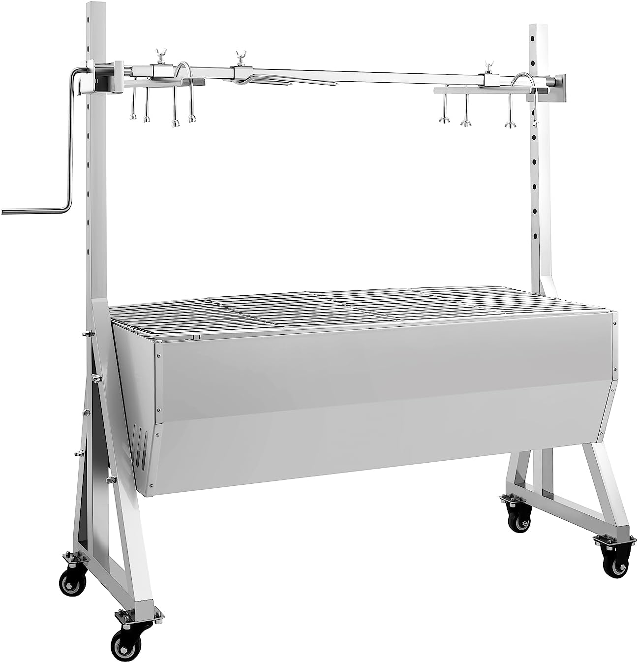 TECSPACE Electric BBQ Rotisserie Grill Kit, 47” Rotisserie Roaster Max