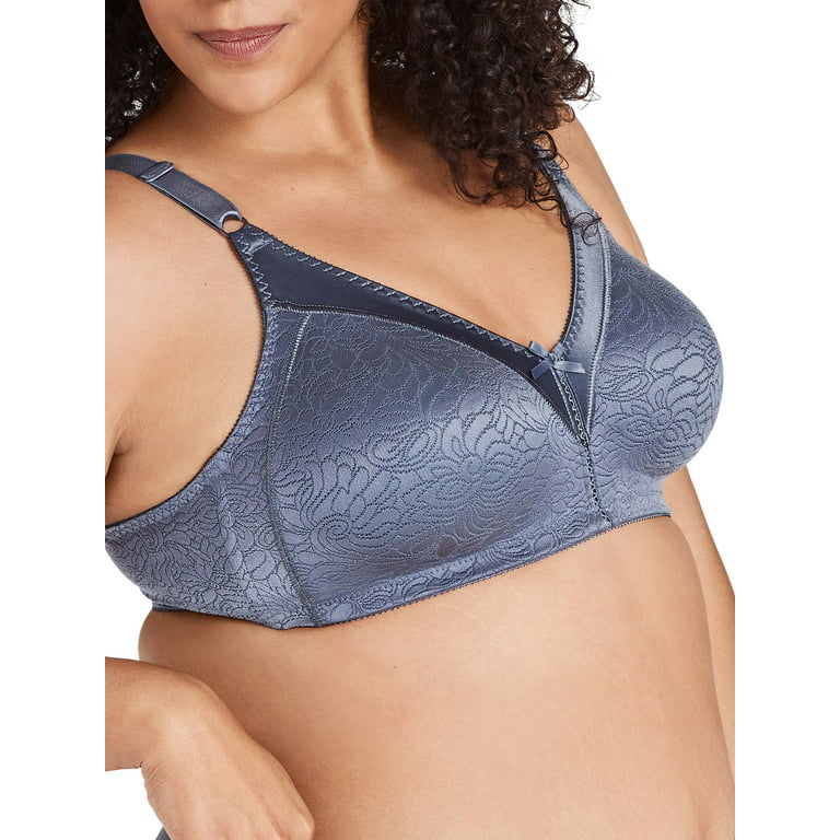 Womens Double Support Lace Wirefree Bra with Spa Closure
