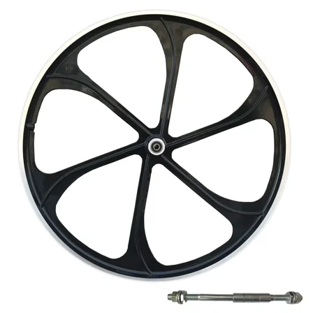 DONSP1986 29" Rear Mag Wheel135mm for Rotary Freewheel,Aluminum Alloy Wheel Black Rear Rim - Gas Motorized Bicycle