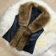 thumbnail image 1 of Chaquetas y abrigos casuales sin mangas y sin capucha para mujer, de mezcla de lana, de moda, de vendaje liso, sin mangas, abrigo cálido de invierno, abrigo para mujer, 1 of 8