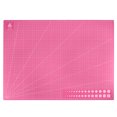 thumbnail image 1 of Cortar Tapetes 23.6" x 17.7" Giratorio Tela Tapete Auto Recuperaci?n Doble Cara para Aficionados Bricolaje Artesan?a Creativo Dise?o Costura, Paquete de 2 Rosa Unique Bargains esteras de corte artesanales, 1 of 6