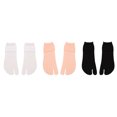 thumbnail image 3 of OUNONA 3 Pairs Toe Socks Summer Thin Style Color Middle Stockings Slipper Socks Flop Socks for Women and Men (Black + Grey + Skin Color), 3 of 6