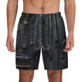 thumbnail image 2 of Goofa Fantasy Medieval Weaponry Printed Men's Swim Trunks Board Shorts Quick Dry Mens Swimming Trunks with Compression Liner,Breathable Fit Hawaii Beach Shorts-XX-Large, 2 of 9
