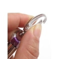 thumbnail image 3 of Unique Bargains Work ID Card Badge Key Holder Lobster Clasp Lanyard, Purple & White, 5 Count, 3 of 3
