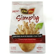 Ore-Ida Simply Country Style French Fries Cracked Black Pepper and Sea Salt, 24.0 OZ