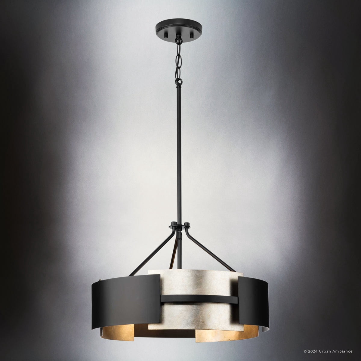 Luxury Cosmopolitan Ceiling Light, Matte Black, UHP4701
