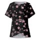 thumbnail image 3 of Gibobby Playera de Manga Corta Casual Suave Camiseta manga corta con cuello redondo y estampado bloque color cómoda informal verano para mujer(Rosa,M), 3 of 5