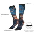 thumbnail image 4 of Naloa Twilight Canal Reflection Knee Socks, High Socks Long Stretchy Sock Women Knee High Stocking, Long Socks for Women, 4 of 6