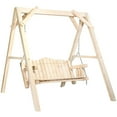 thumbnail image 2 of Homestead Collection Lawn Swing w/ "A" Frame, Ready to Finish, 2 of 4